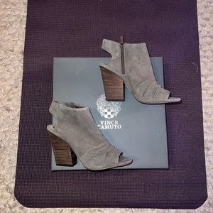 Vince Camuto open toed booties